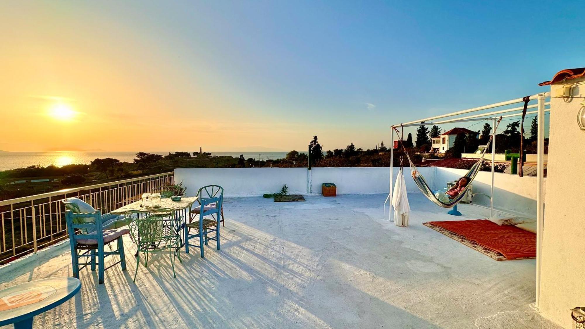 Appartement Vue Sur Mer Soul Family, Egine Aegina Exteriör bild