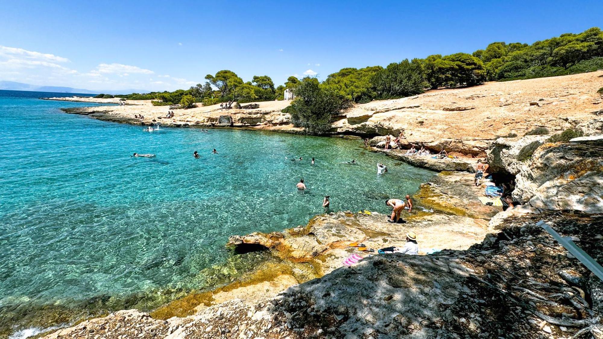 Appartement Vue Sur Mer Soul Family, Egine Aegina Exteriör bild